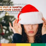 santa hat logo